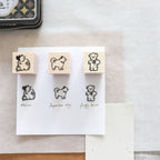 Krimgen -Wood Rubber Stamp - Little Animal Series