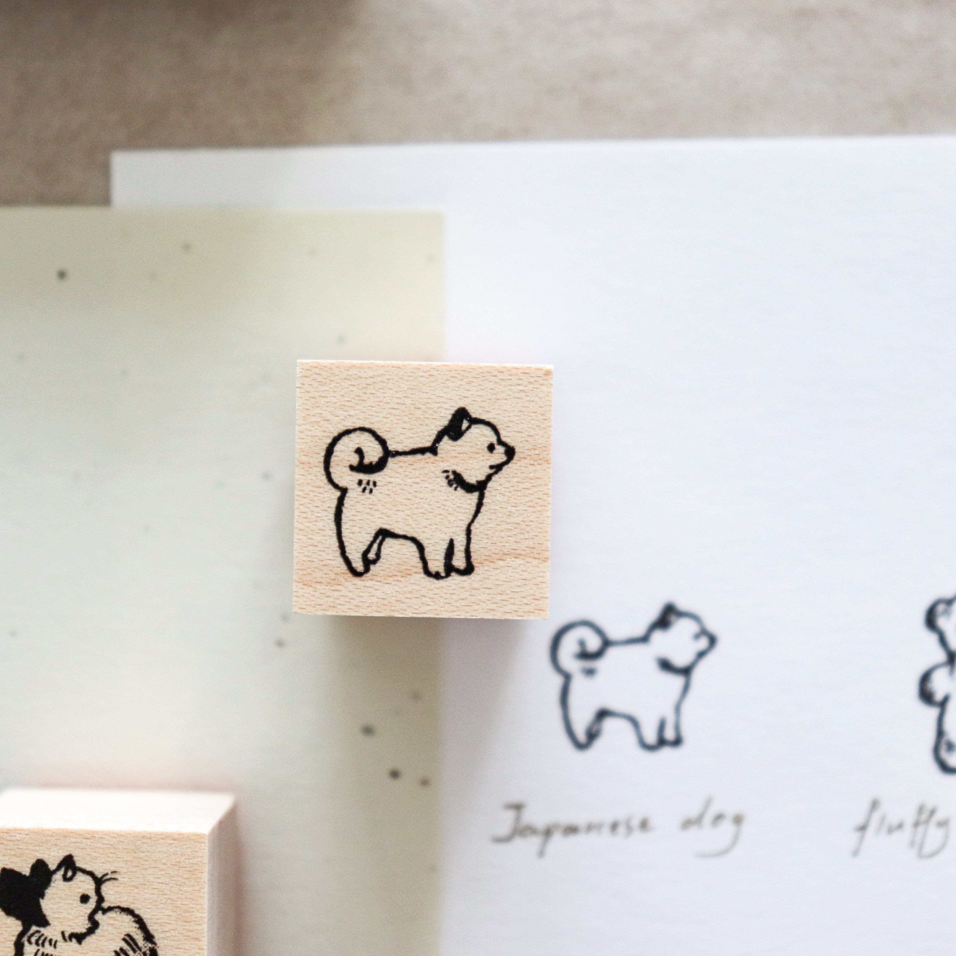 Krimgen -Wood Rubber Stamp - Little Animal Series