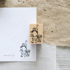 Krimgen -Wood Rubber Stamp - Reaching