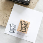 Krimgen -Wood Rubber Stamp - Rocking Chair