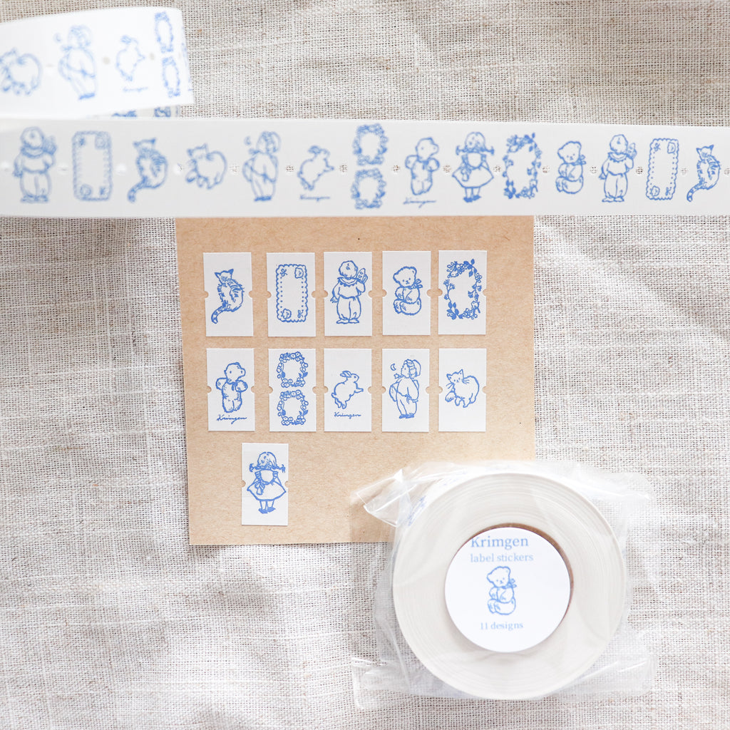 Krimgen - Small Label Stickers "Blue"