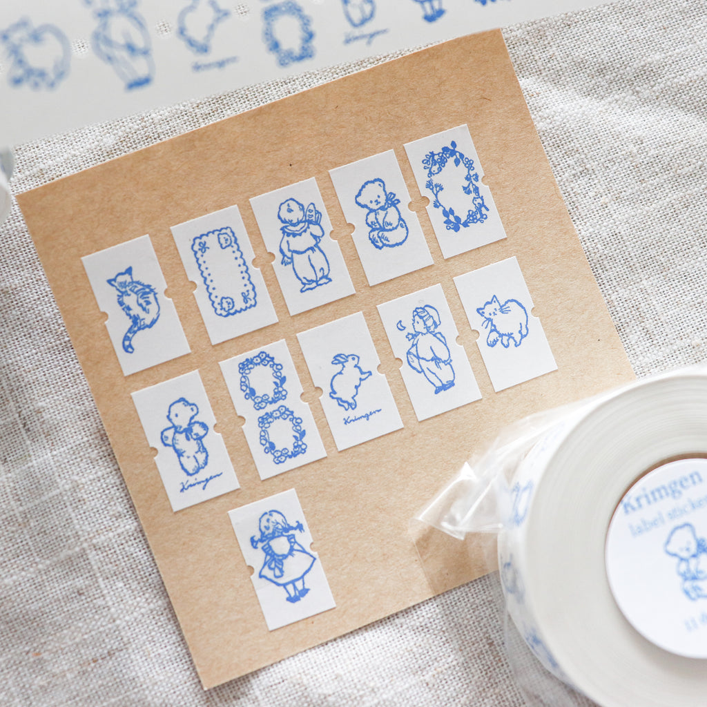 Krimgen - Small Label Stickers "Blue"