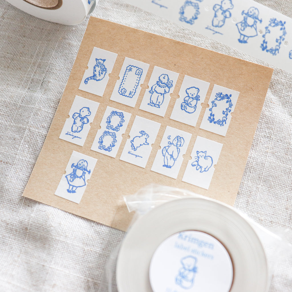 Krimgen - Small Label Stickers "Blue"