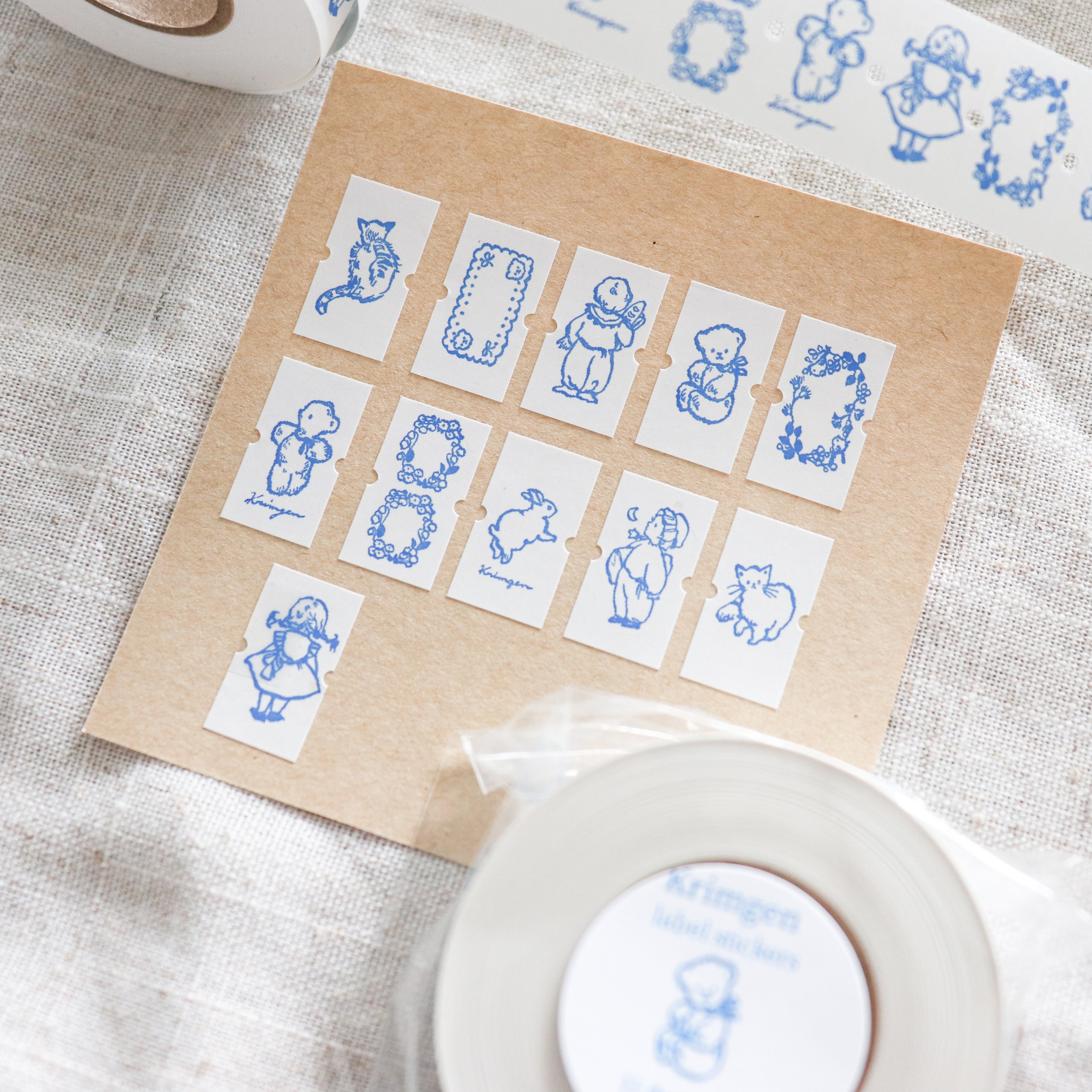 Krimgen - Small Label Stickers "Blue"