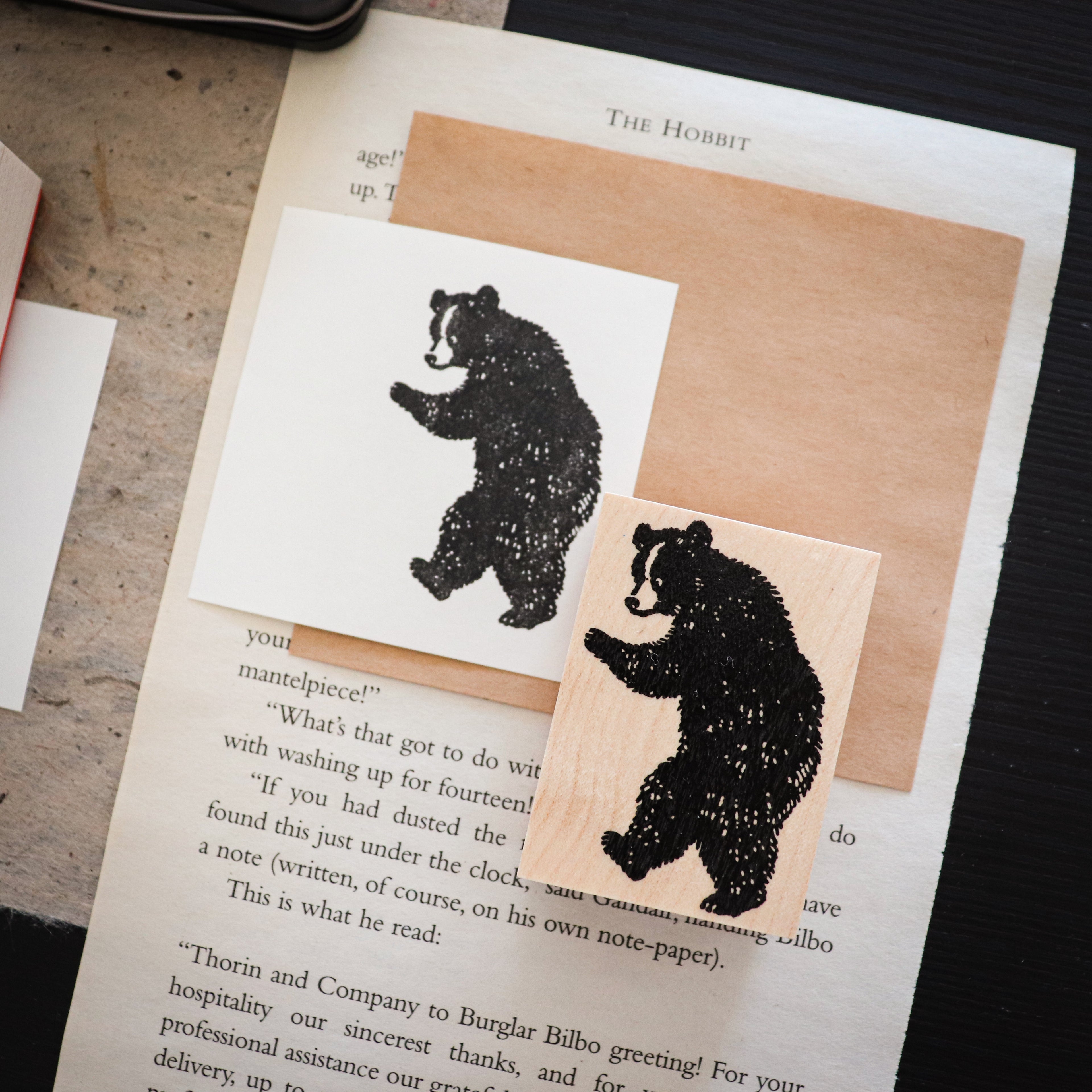Keiko Endo Wood Stamp- Bear