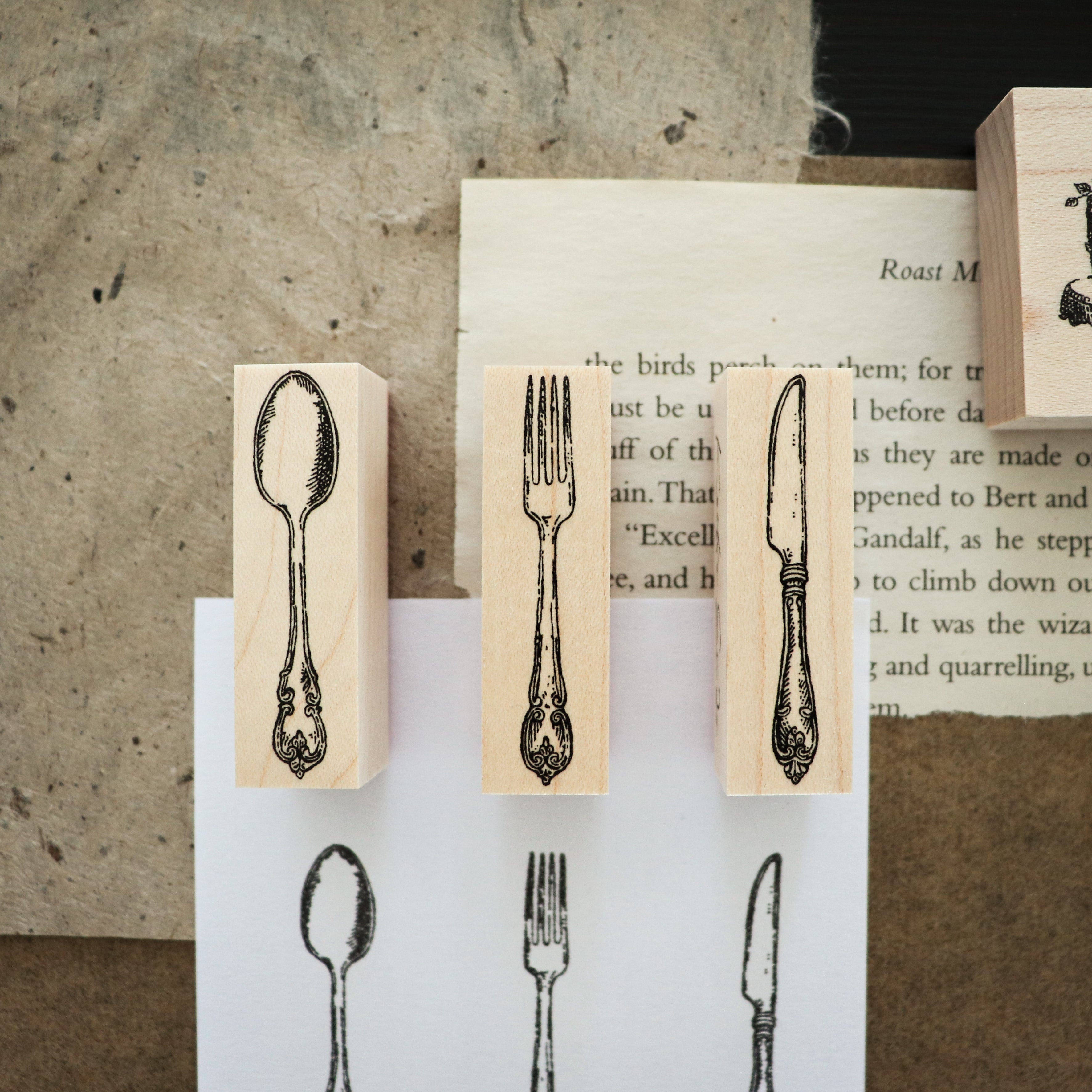 Keiko Endo Wood Stamp- Cutley Stamp Set