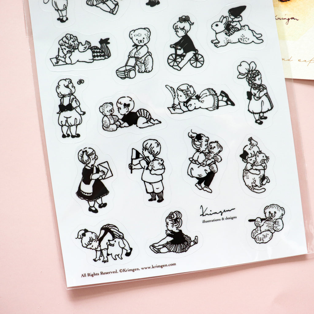 Krimgen - Transparant stickers (B6 size)