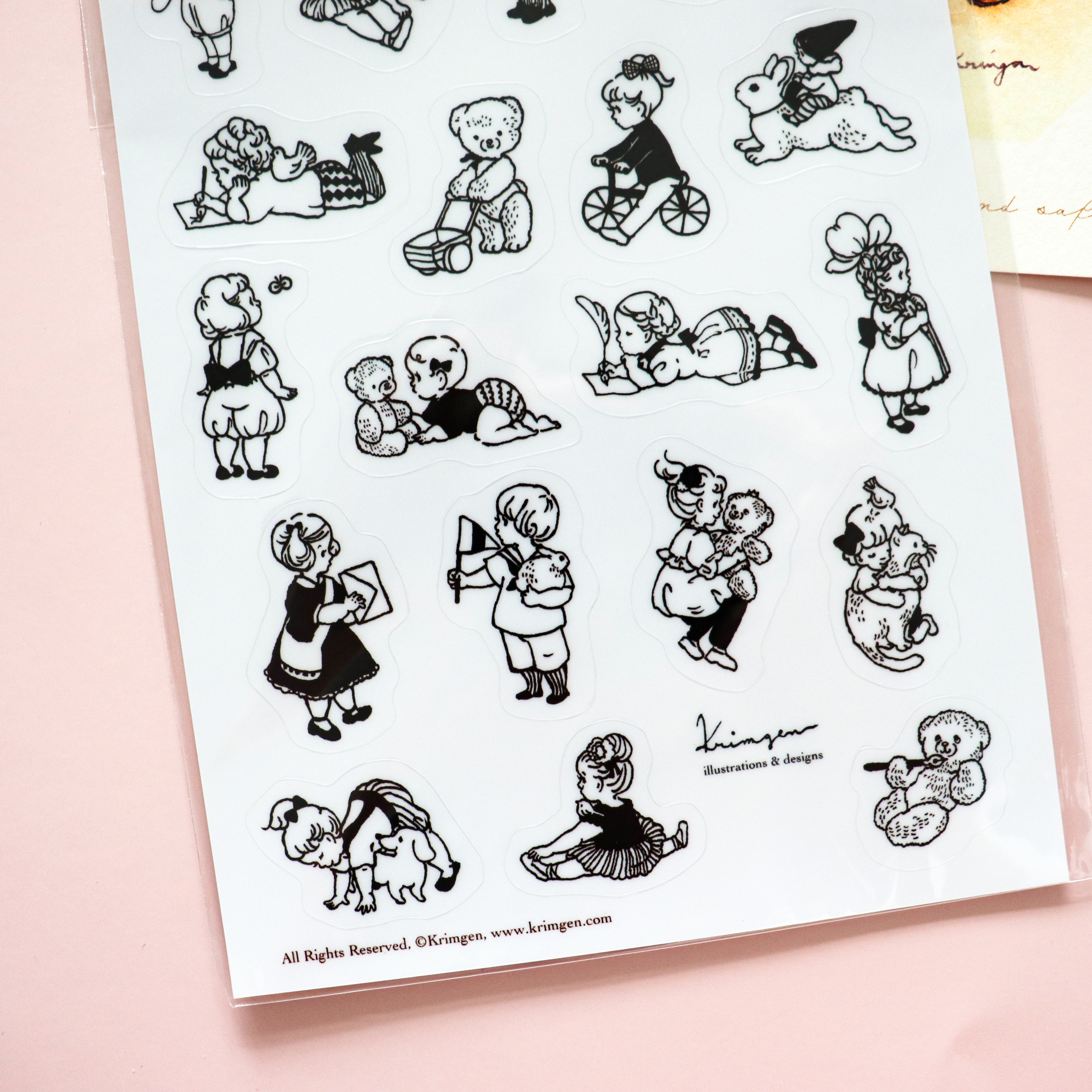Krimgen - Transparant stickers (B6 size)