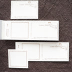 YOHAKU Letterpress ticket-Style Memo Collection