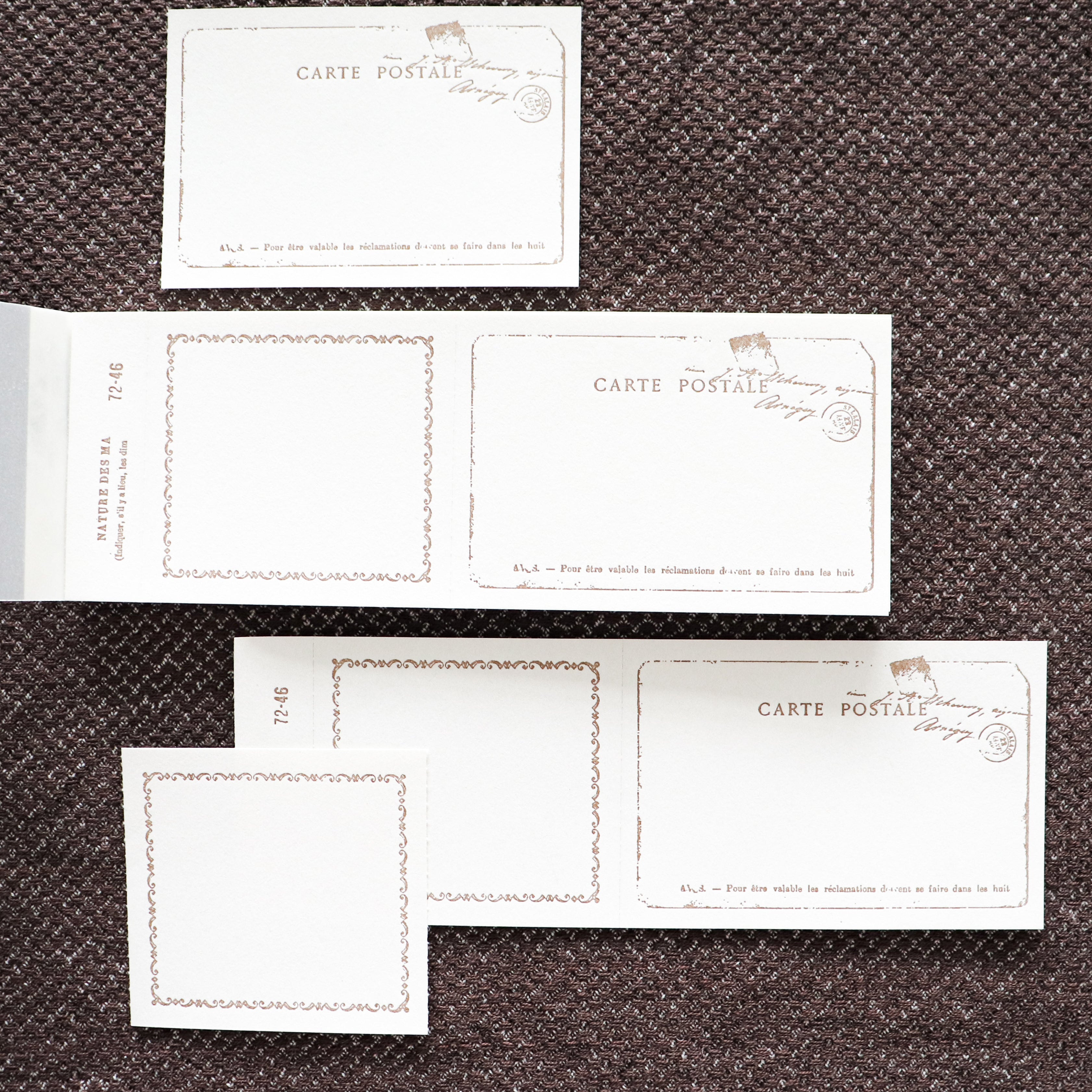YOHAKU Letterpress ticket-Style Memo Collection