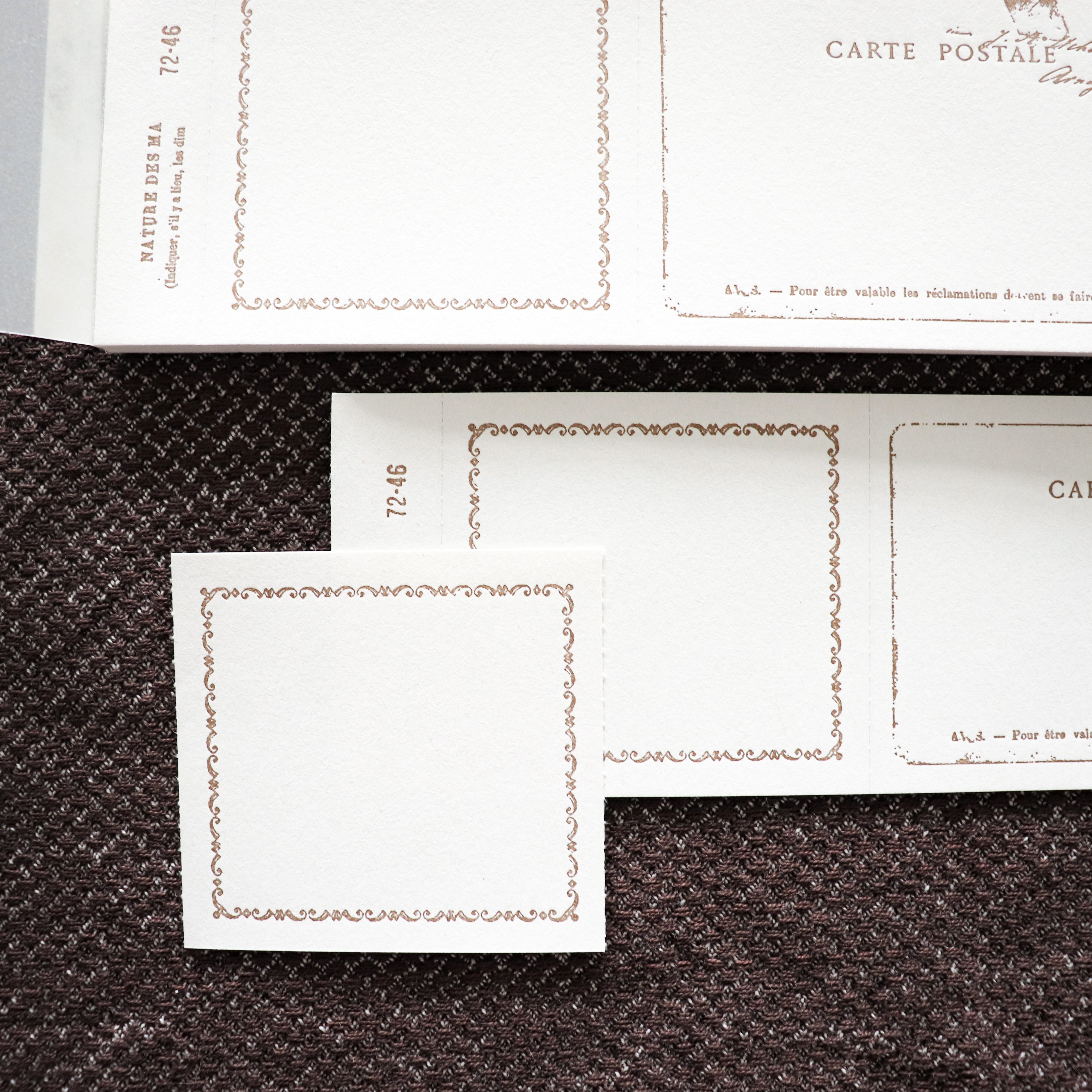 YOHAKU Letterpress ticket-Style Memo Collection