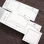 YOHAKU Letterpress ticket-Style Memo Collection