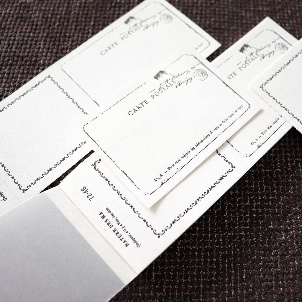 YOHAKU Letterpress ticket-Style Memo Collection