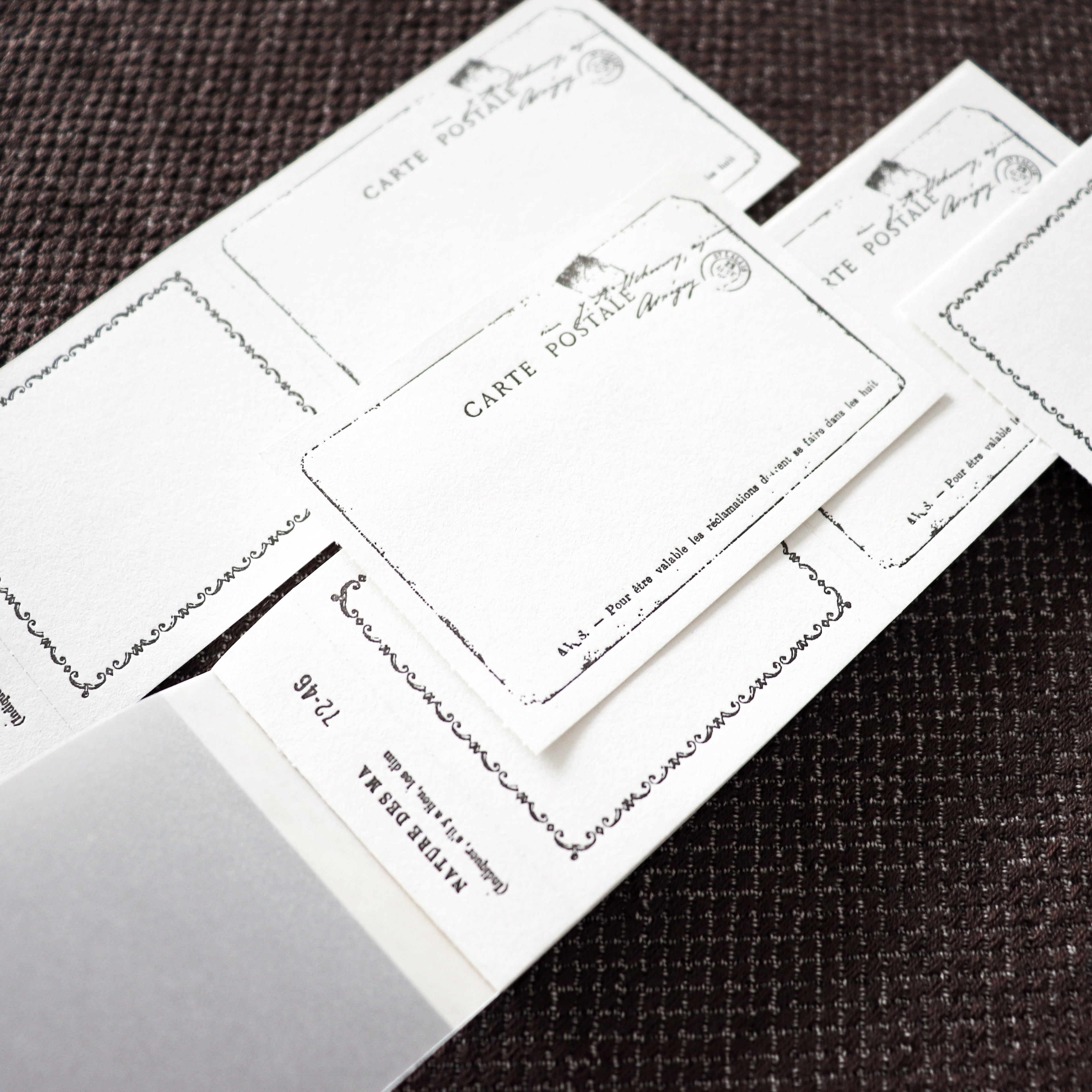 YOHAKU Letterpress ticket-Style Memo Collection