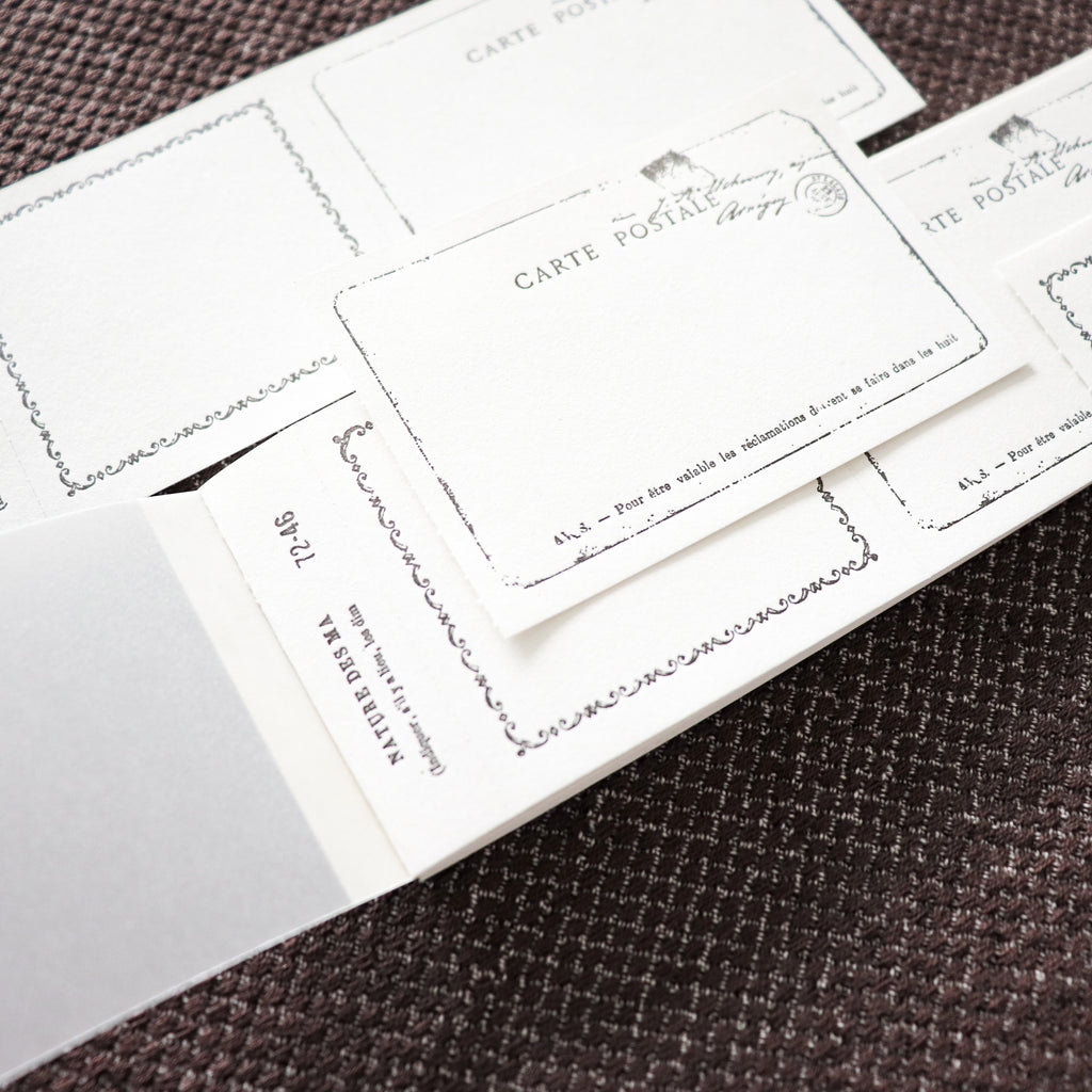 YOHAKU Letterpress ticket-Style Memo Collection