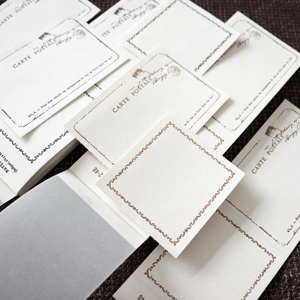 YOHAKU Letterpress ticket-Style Memo Collection