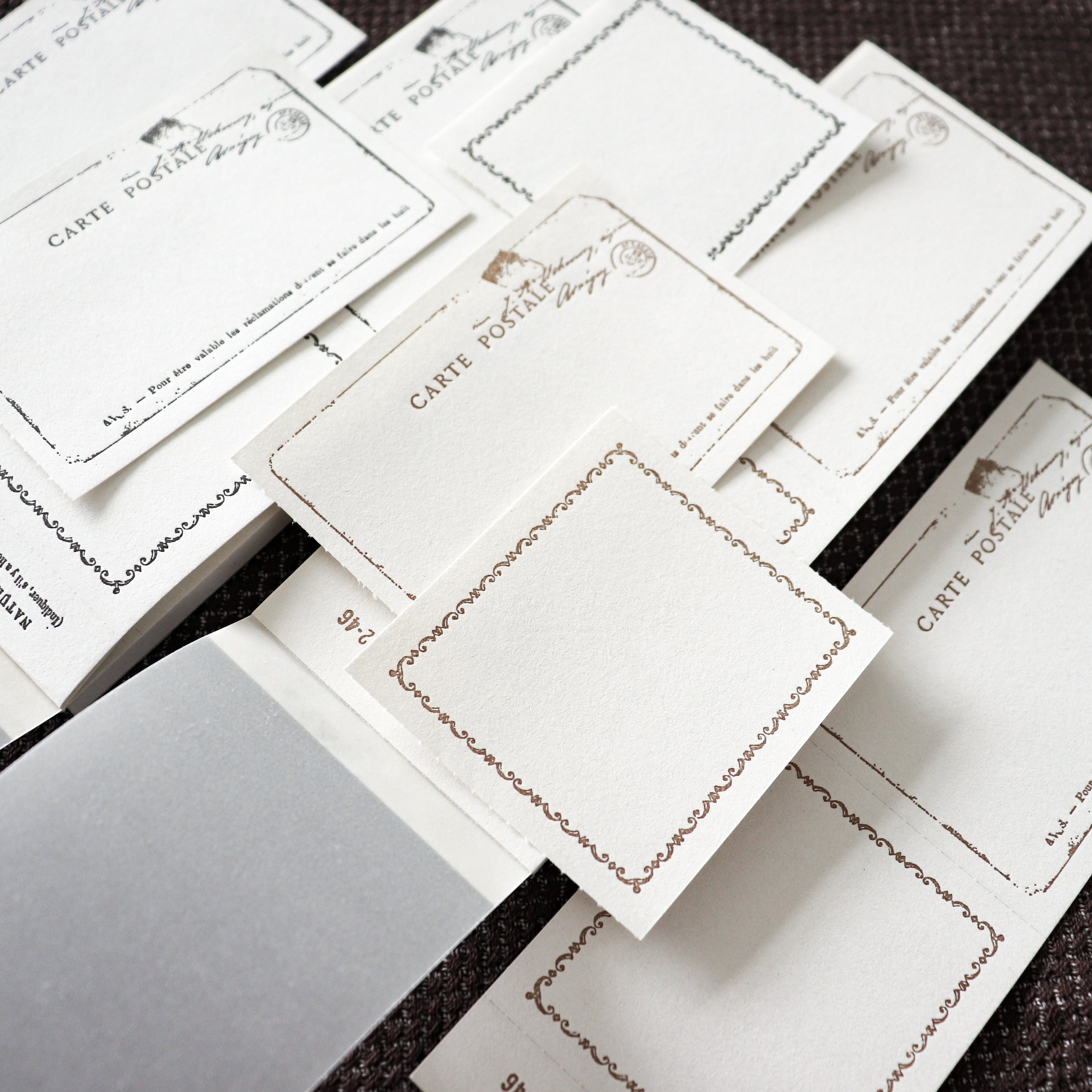 YOHAKU Letterpress ticket-Style Memo Collection