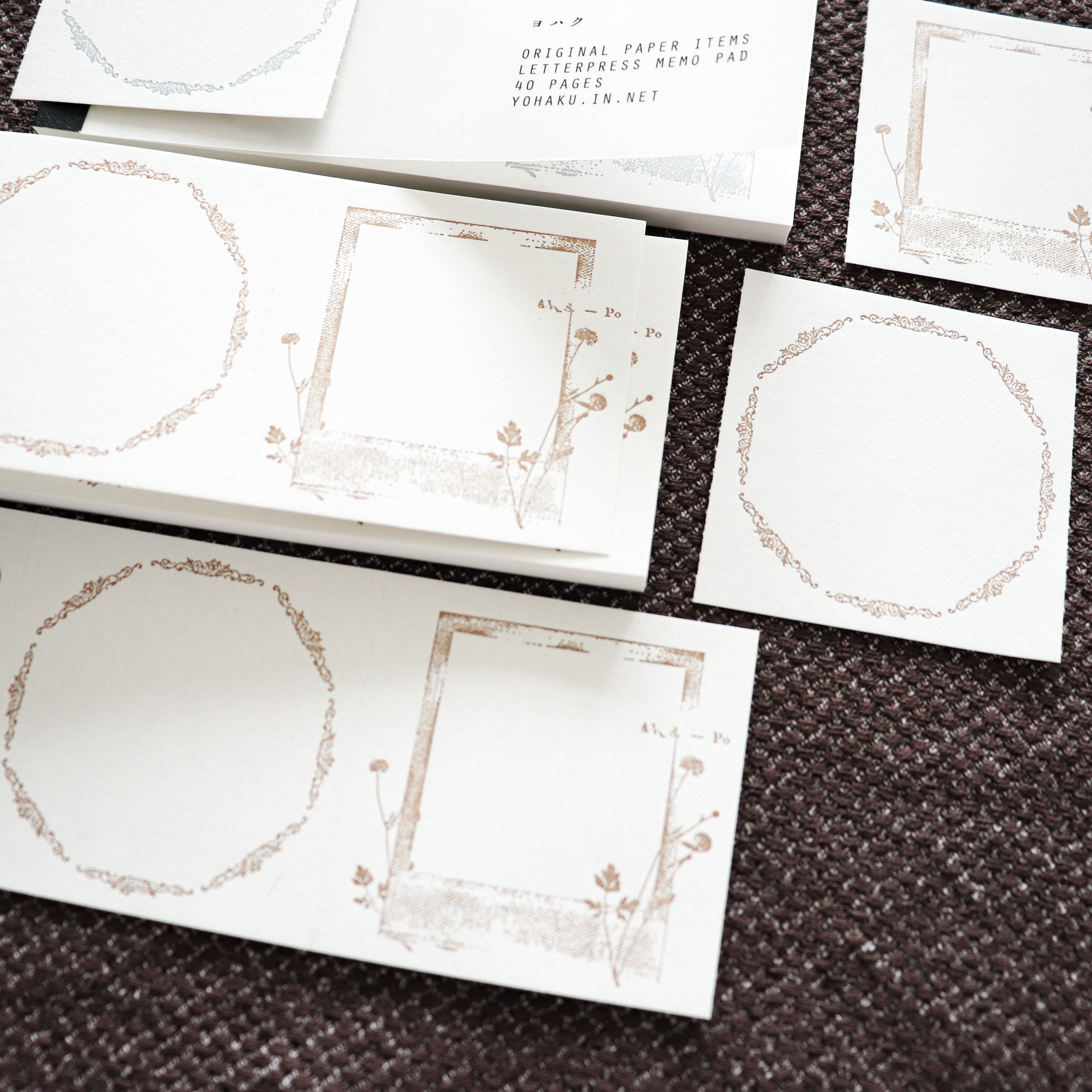 YOHAKU Letterpress ticket-Style Memo Collection-Polaroid
