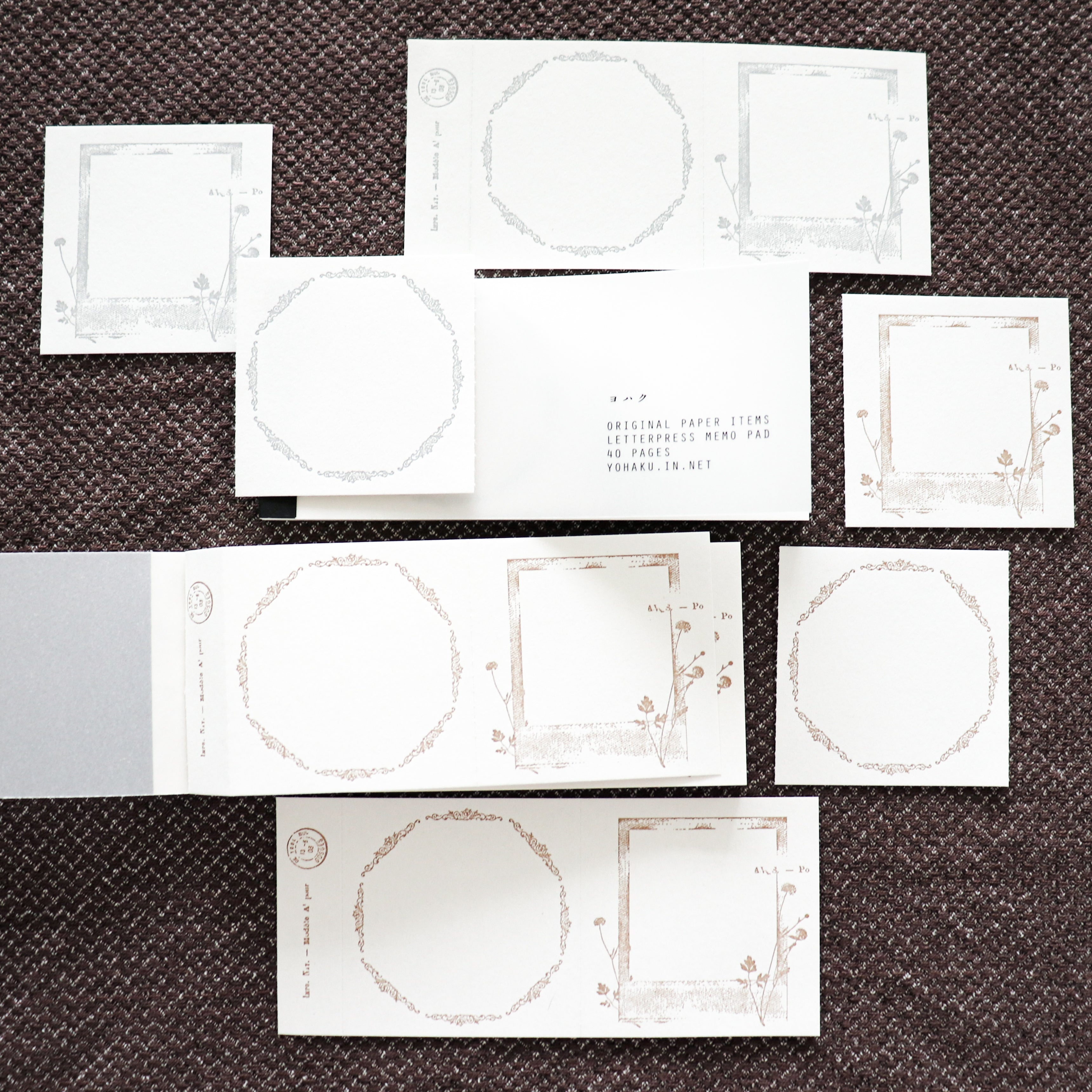 YOHAKU Letterpress ticket-Style Memo Collection-Polaroid