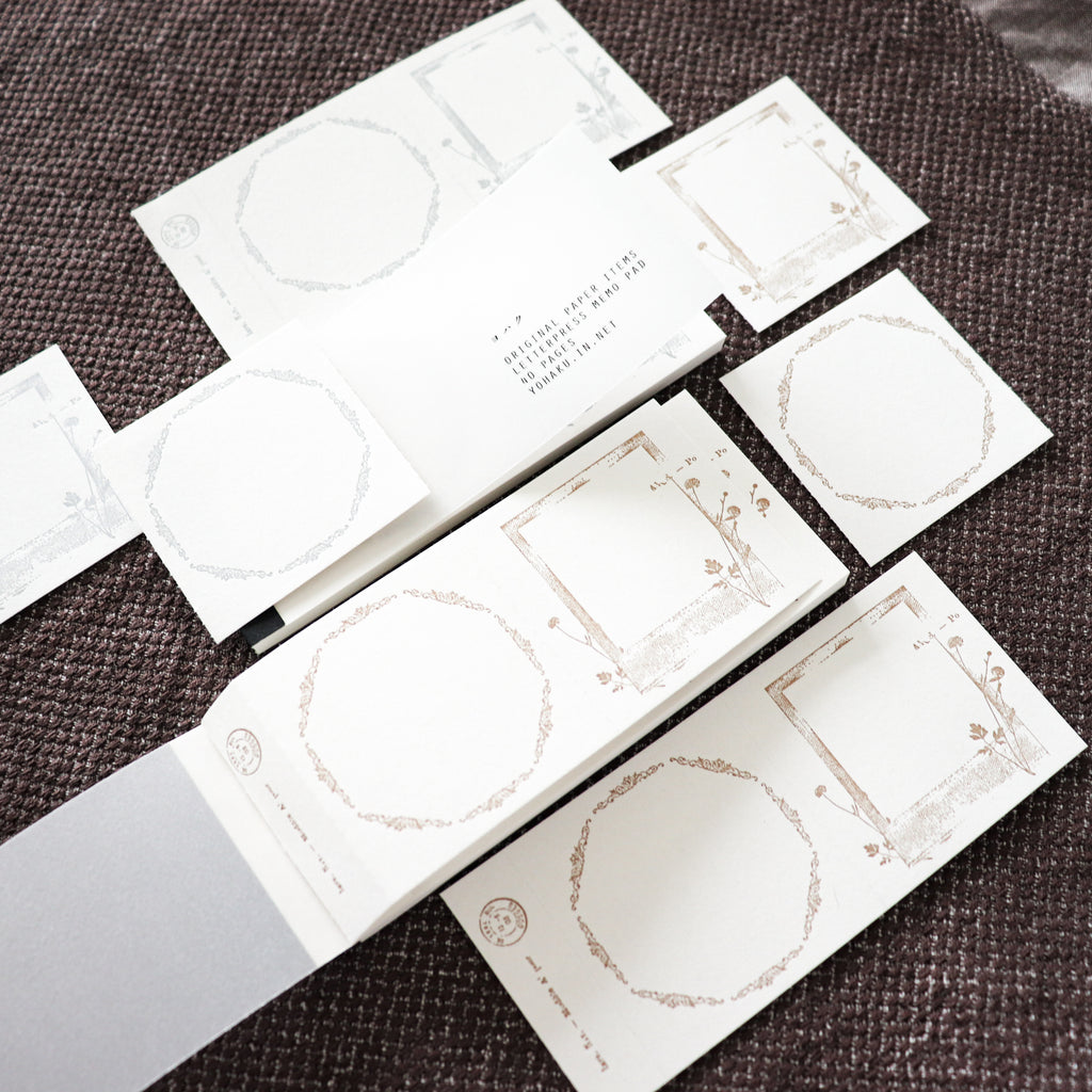 YOHAKU Letterpress ticket-Style Memo Collection-Polaroid