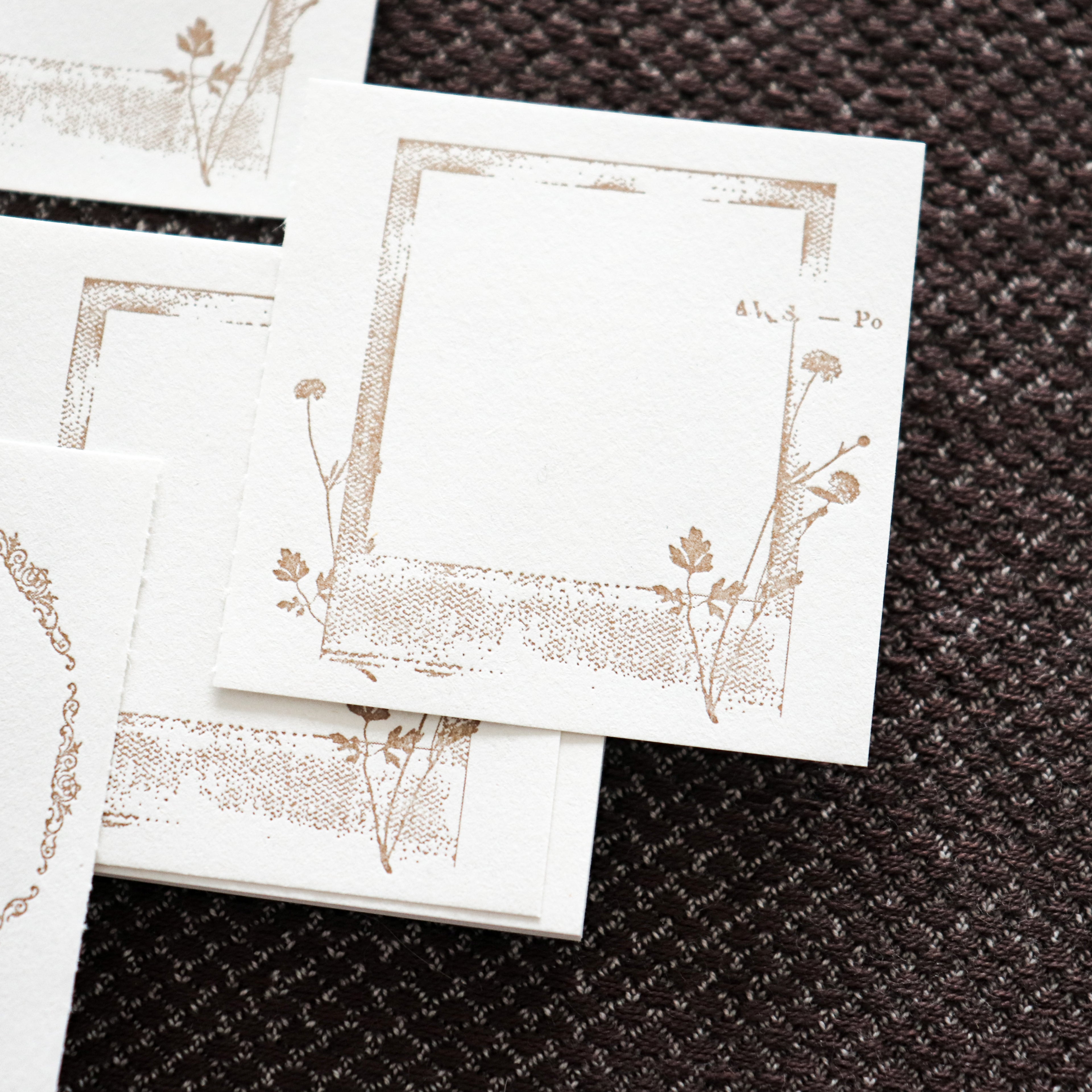 YOHAKU Letterpress ticket-Style Memo Collection-Polaroid