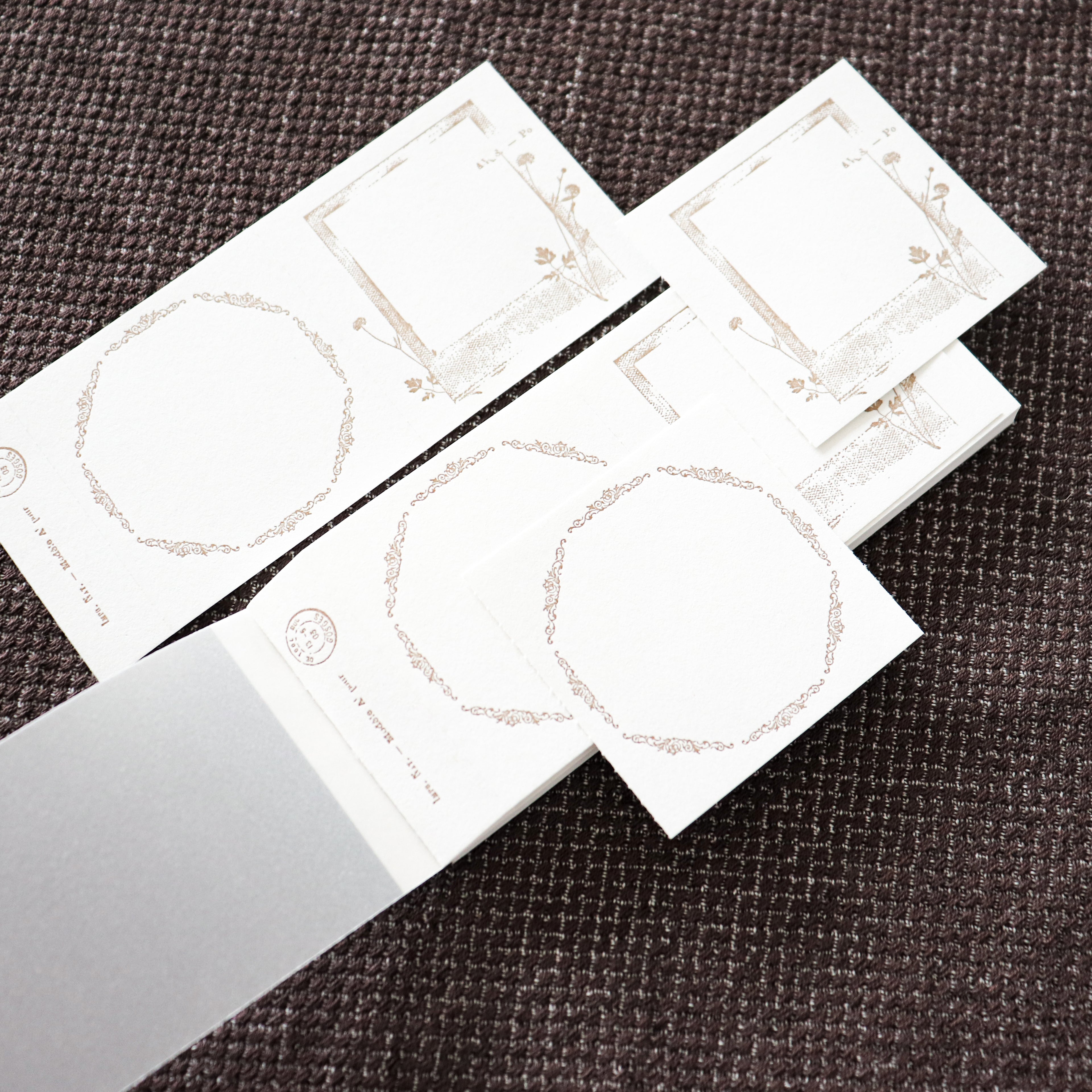 YOHAKU Letterpress ticket-Style Memo Collection-Polaroid
