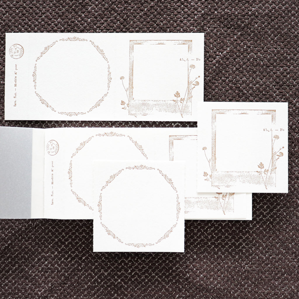 YOHAKU Letterpress ticket-Style Memo Collection-Polaroid