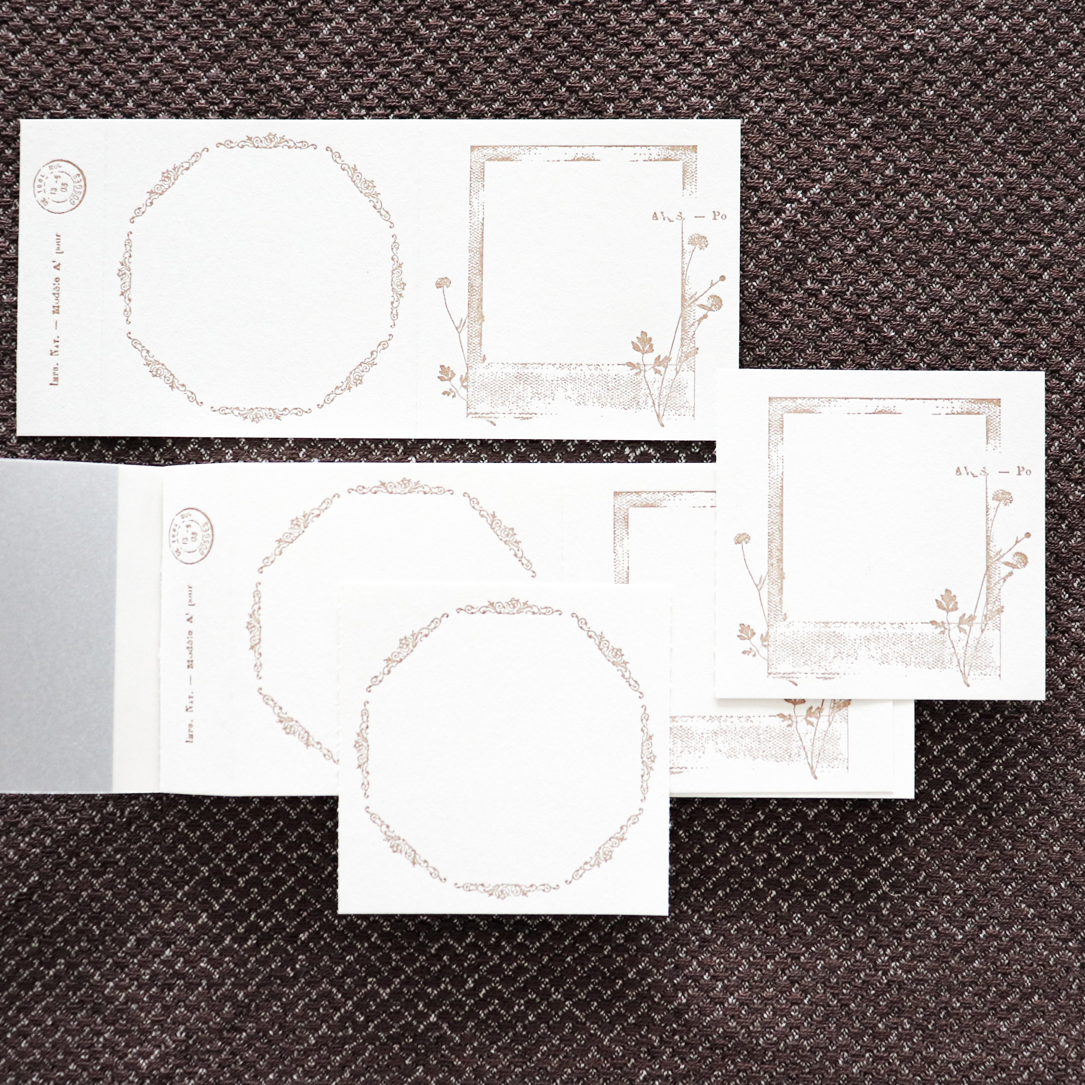 YOHAKU Letterpress ticket-Style Memo Collection-Polaroid