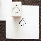 YOHAKU Wooden Rubber Stamp- Penguin