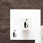 YOHAKU Wooden Rubber Stamp- Penguin