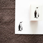 YOHAKU Wooden Rubber Stamp- Penguin