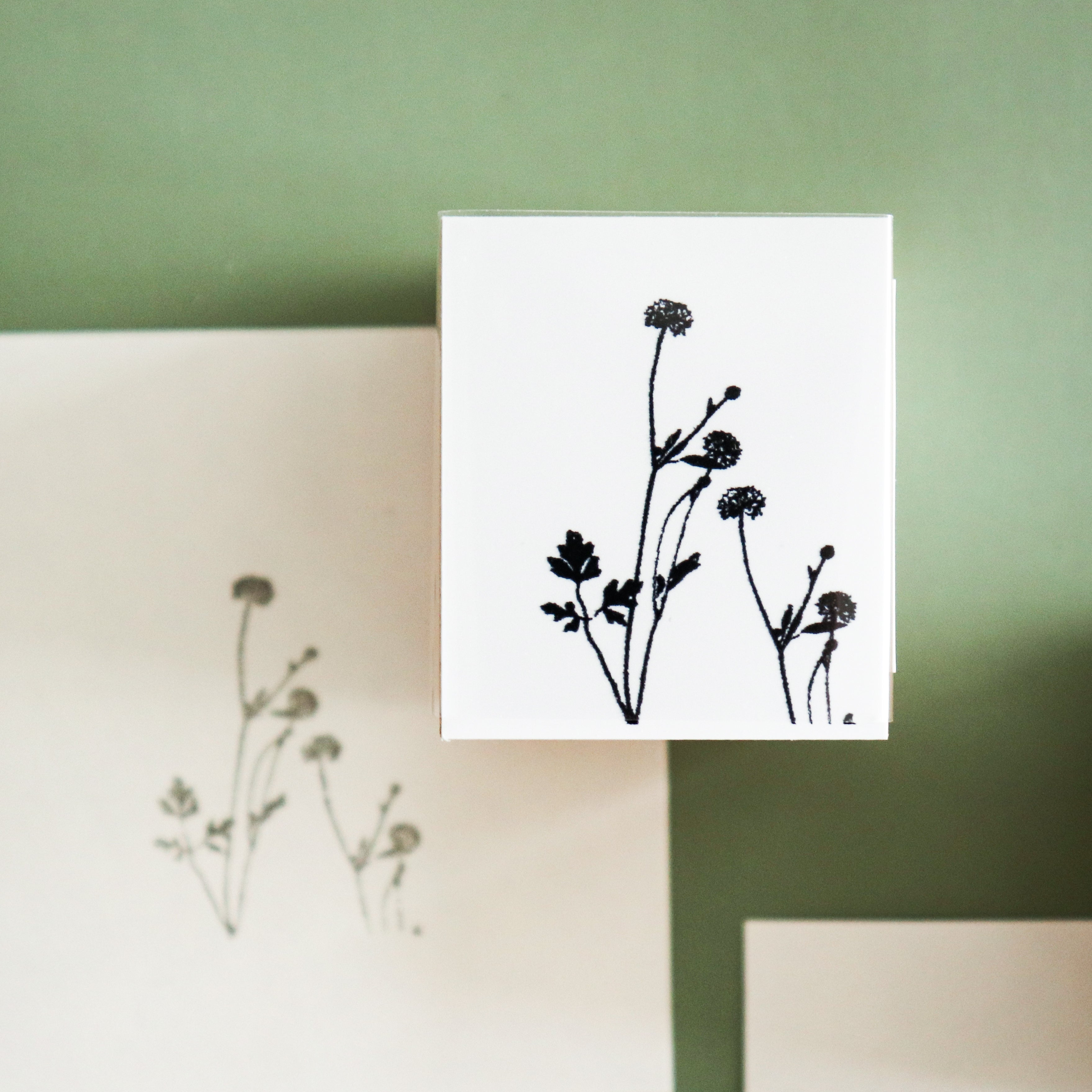 YOHAKU Wooden Rubber Stamp-The Midsummer Yard