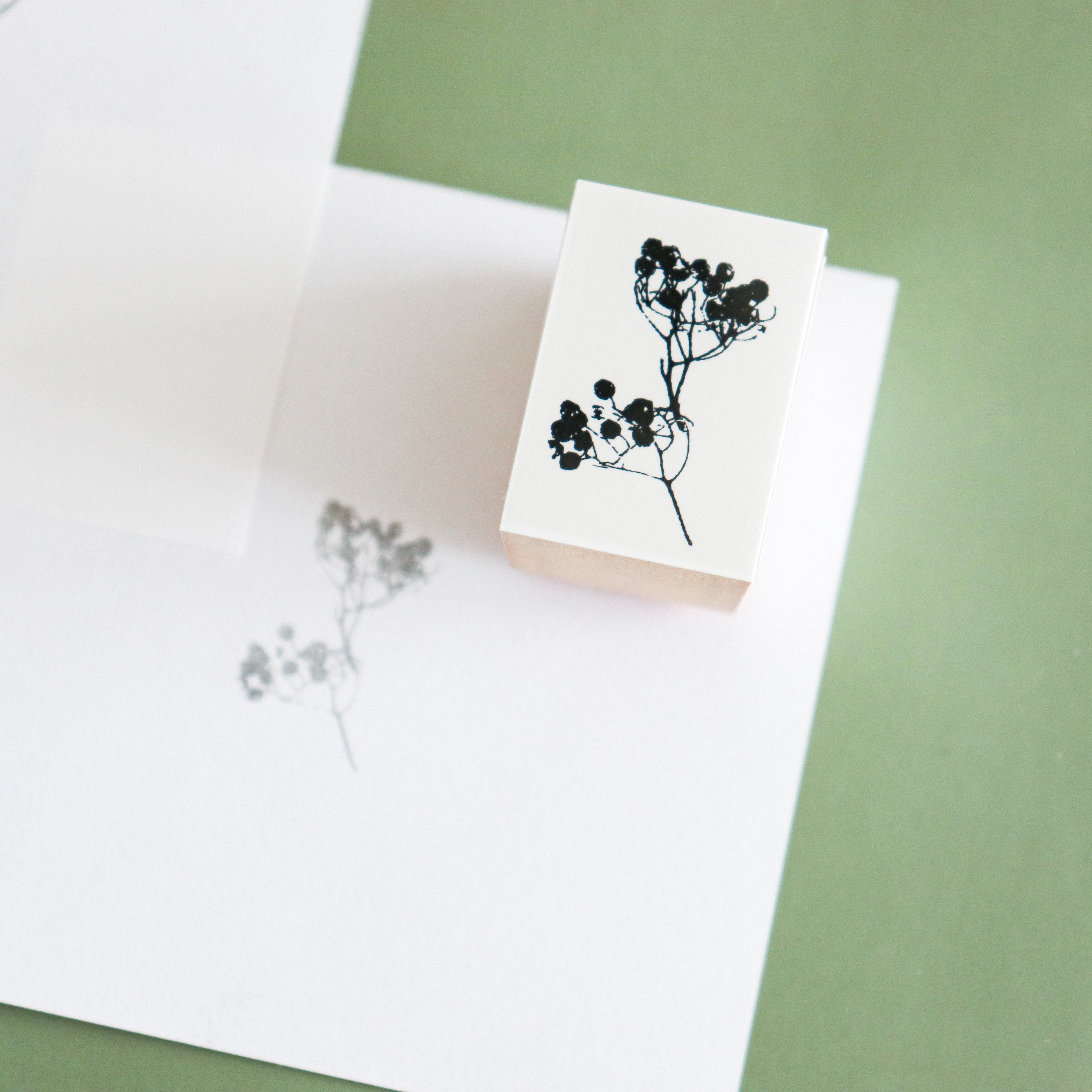 YOHAKU Wooden Rubber Stamp- Mountain Ash