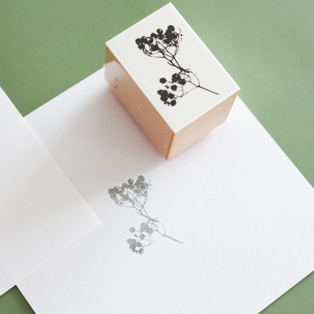 YOHAKU Wooden Rubber Stamp- Mountain Ash