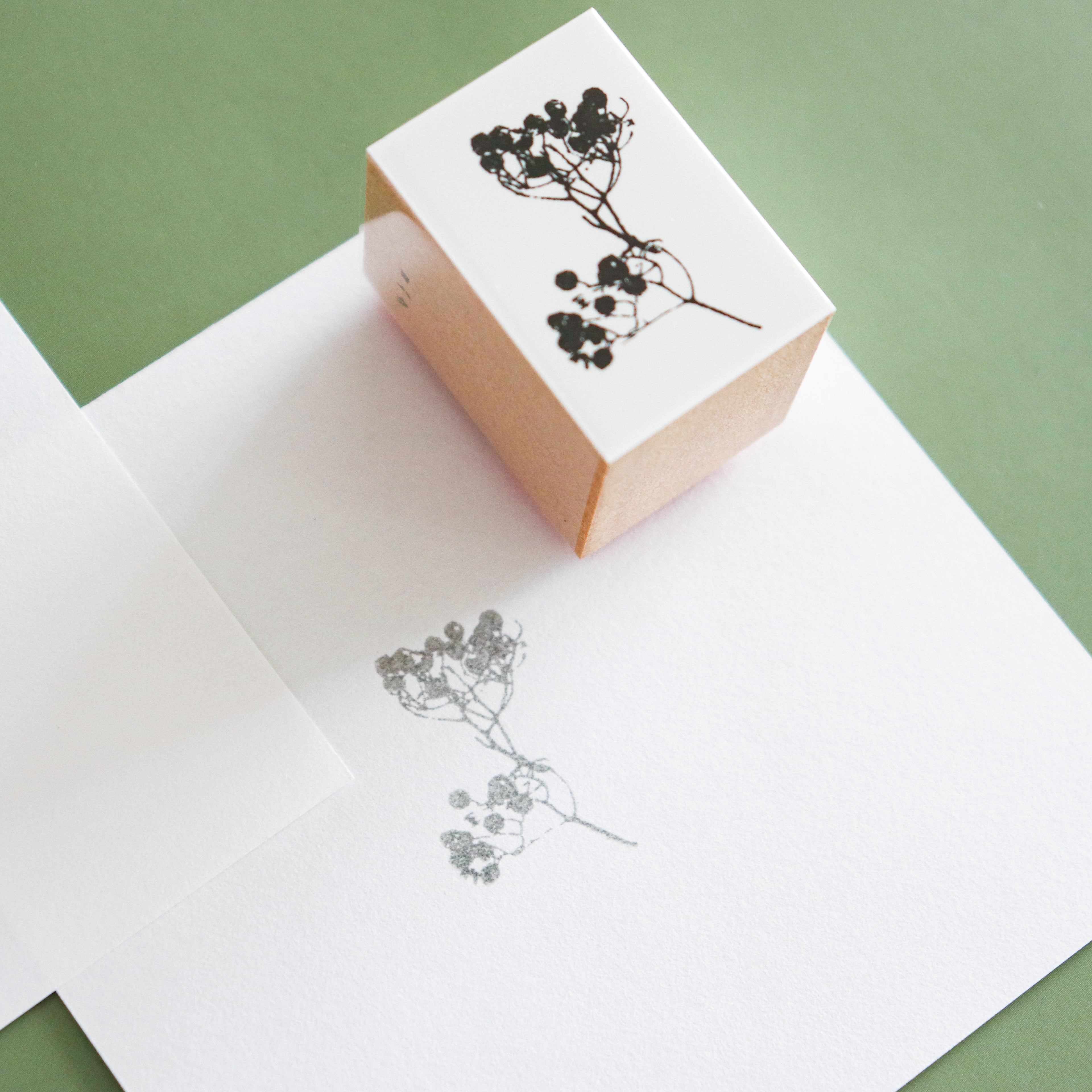 YOHAKU Wooden Rubber Stamp- Mountain Ash