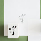 YOHAKU Wooden Rubber Stamp-Flowers of Autumn