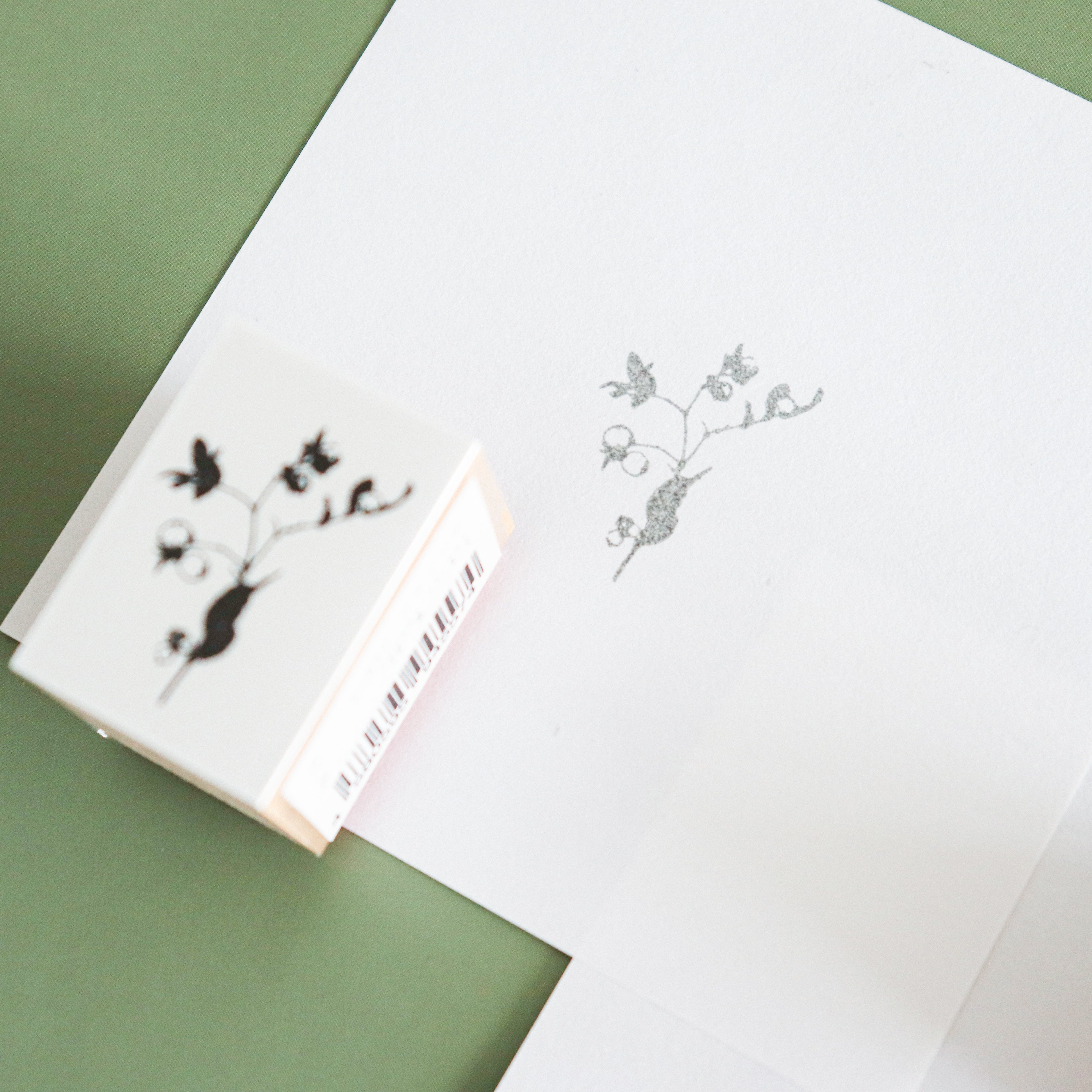YOHAKU Wooden Rubber Stamp-Flowers of Autumn