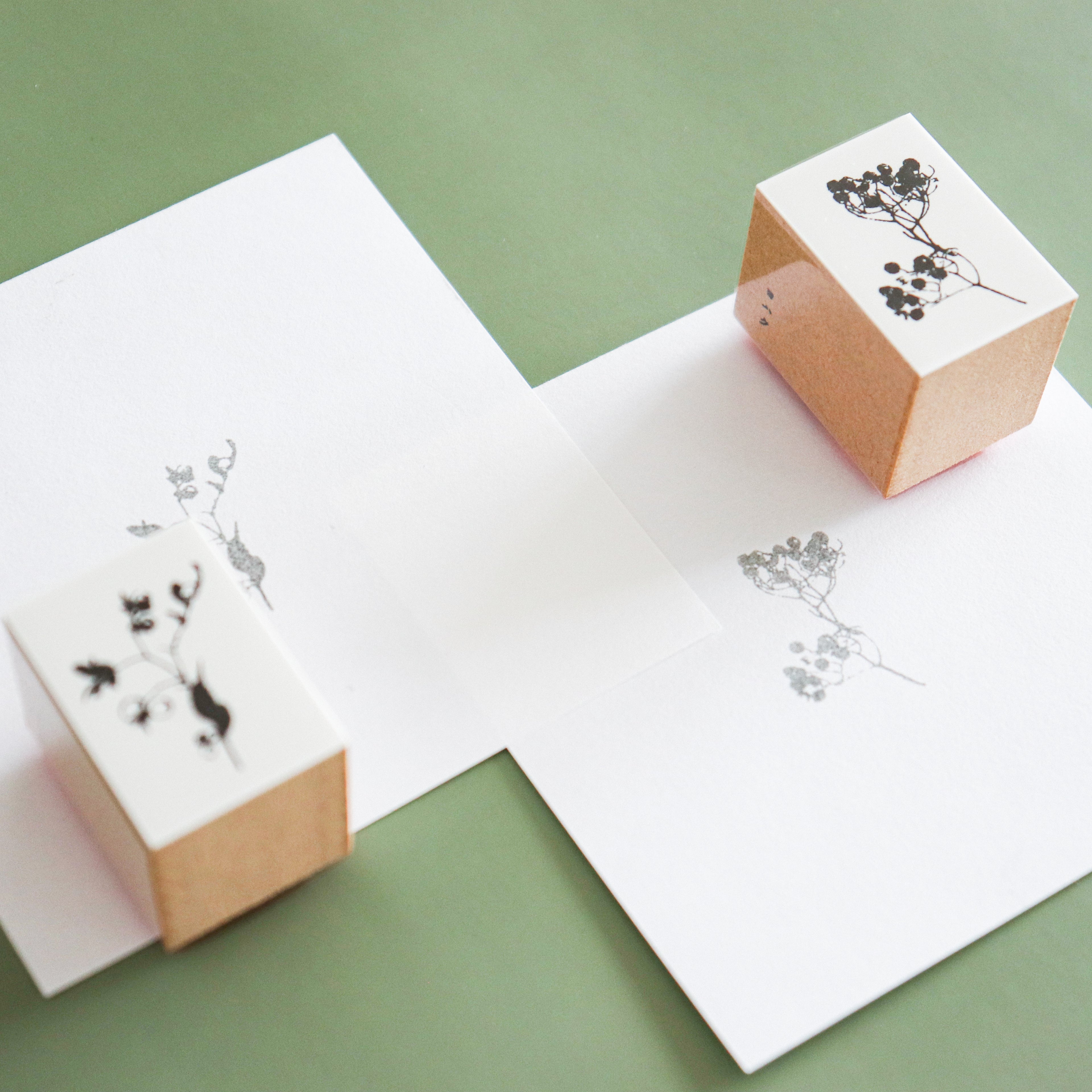 YOHAKU Wooden Rubber Stamp- Mountain Ash