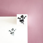 YOHAKU Wooden Rubber Stamp-Bouquet