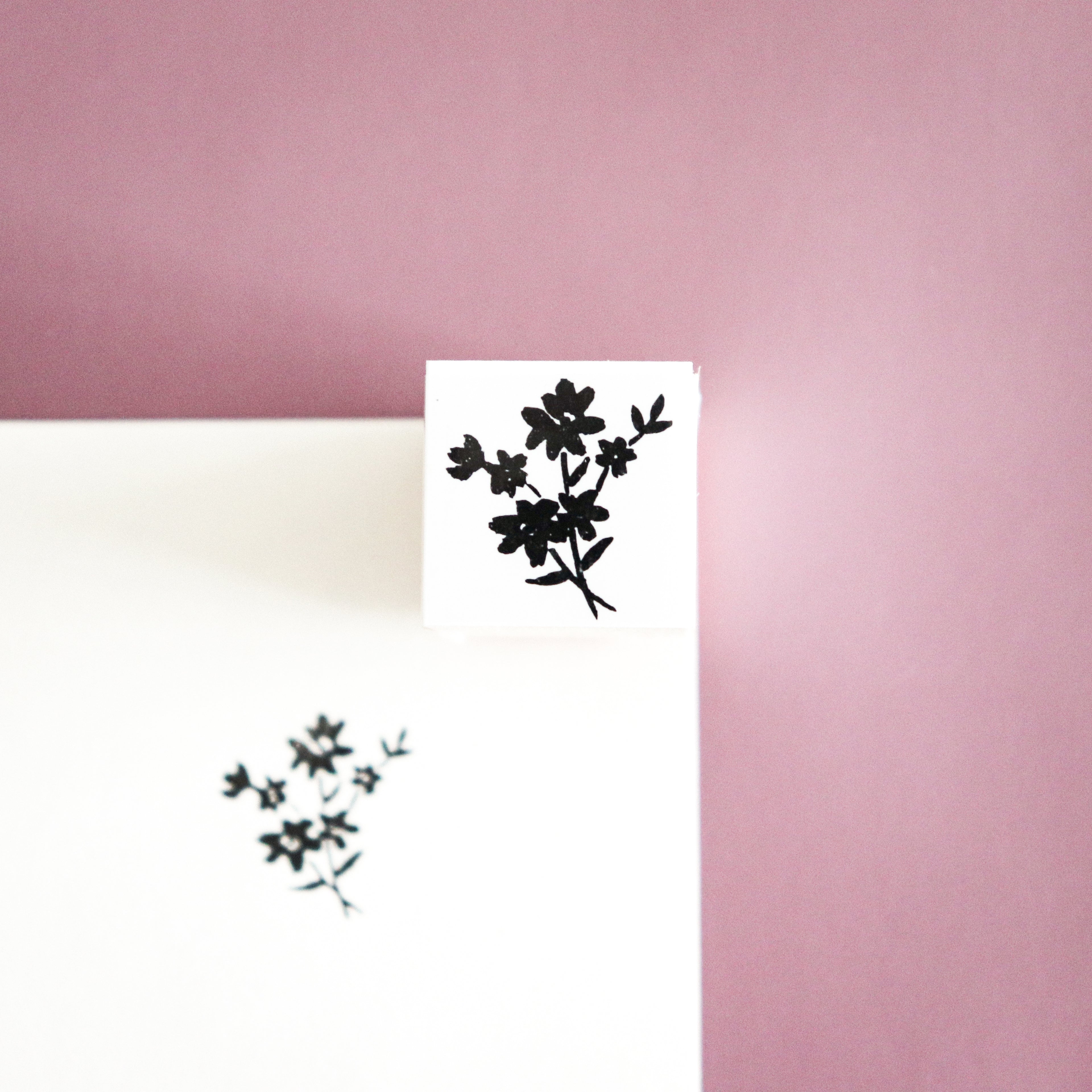 YOHAKU Wooden Rubber Stamp-Bouquet