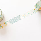 YOHAKU Washi Tape- Check & Stripe - Winter Gift Masking Tape- Rondo
