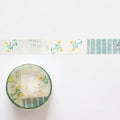 YOHAKU Washi Tape- Check & Stripe - Winter Gift Masking Tape- Rondo