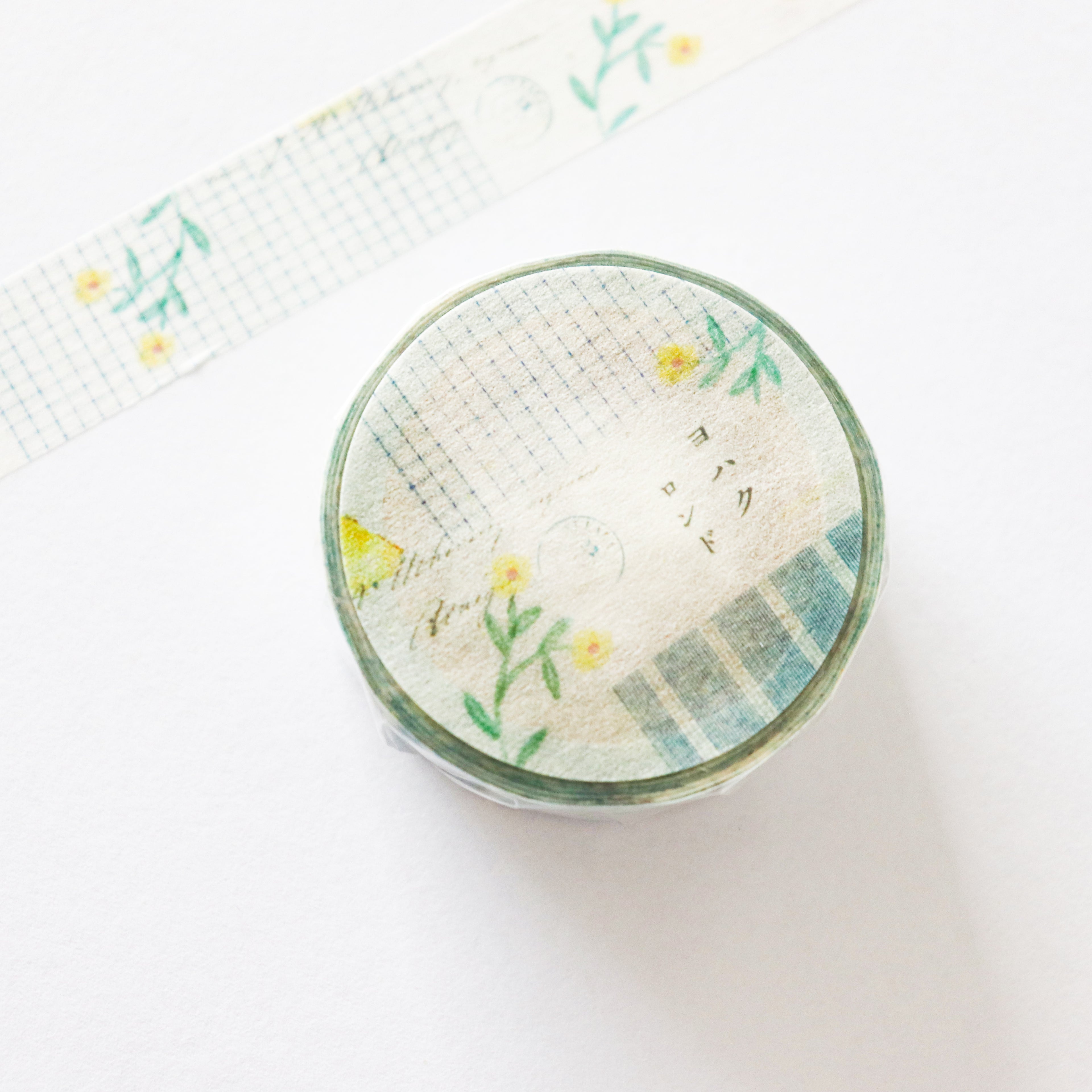 YOHAKU Washi Tape- Check & Stripe - Winter Gift Masking Tape- Rondo