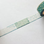 YOHAKU Washi Tape- Check & Stripe - Winter Gift Masking Tape- Yukihana