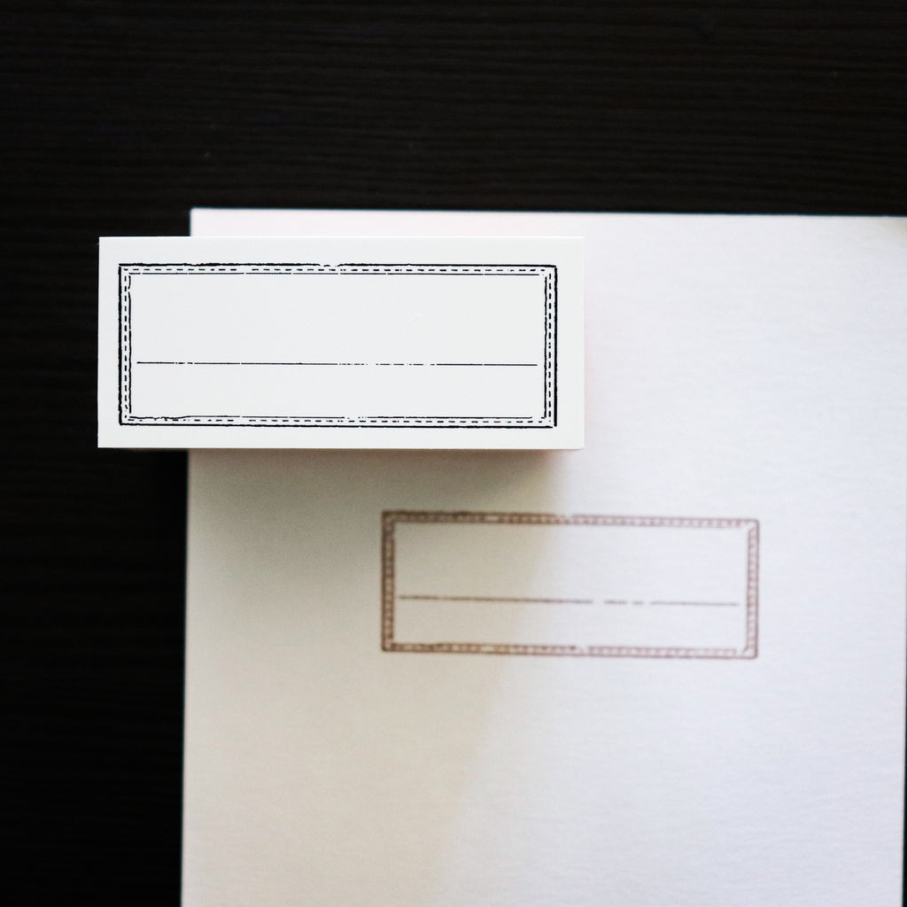 YOHAKU Wooden Rubber Stamp-Vintage Frame