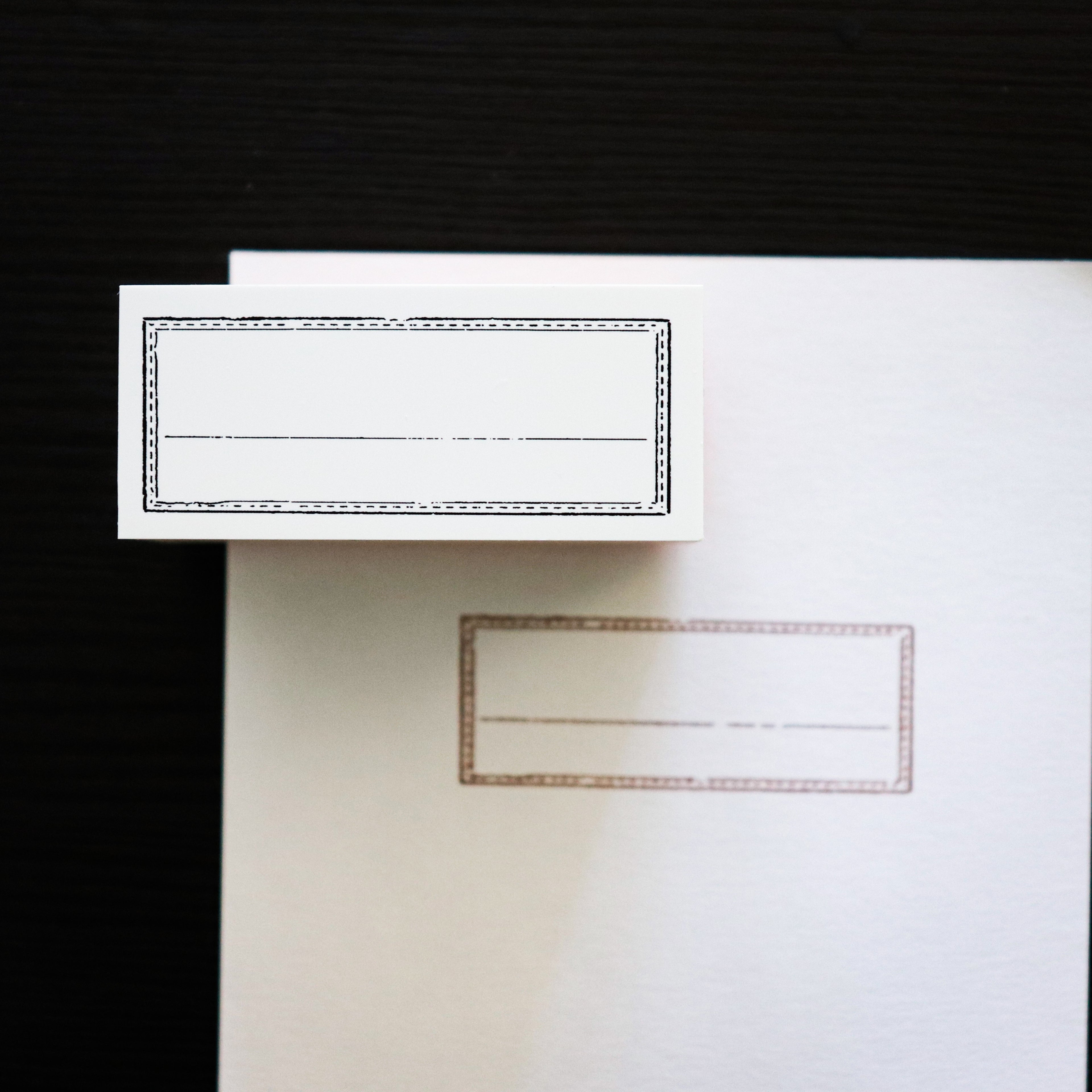 YOHAKU Wooden Rubber Stamp-Vintage Frame