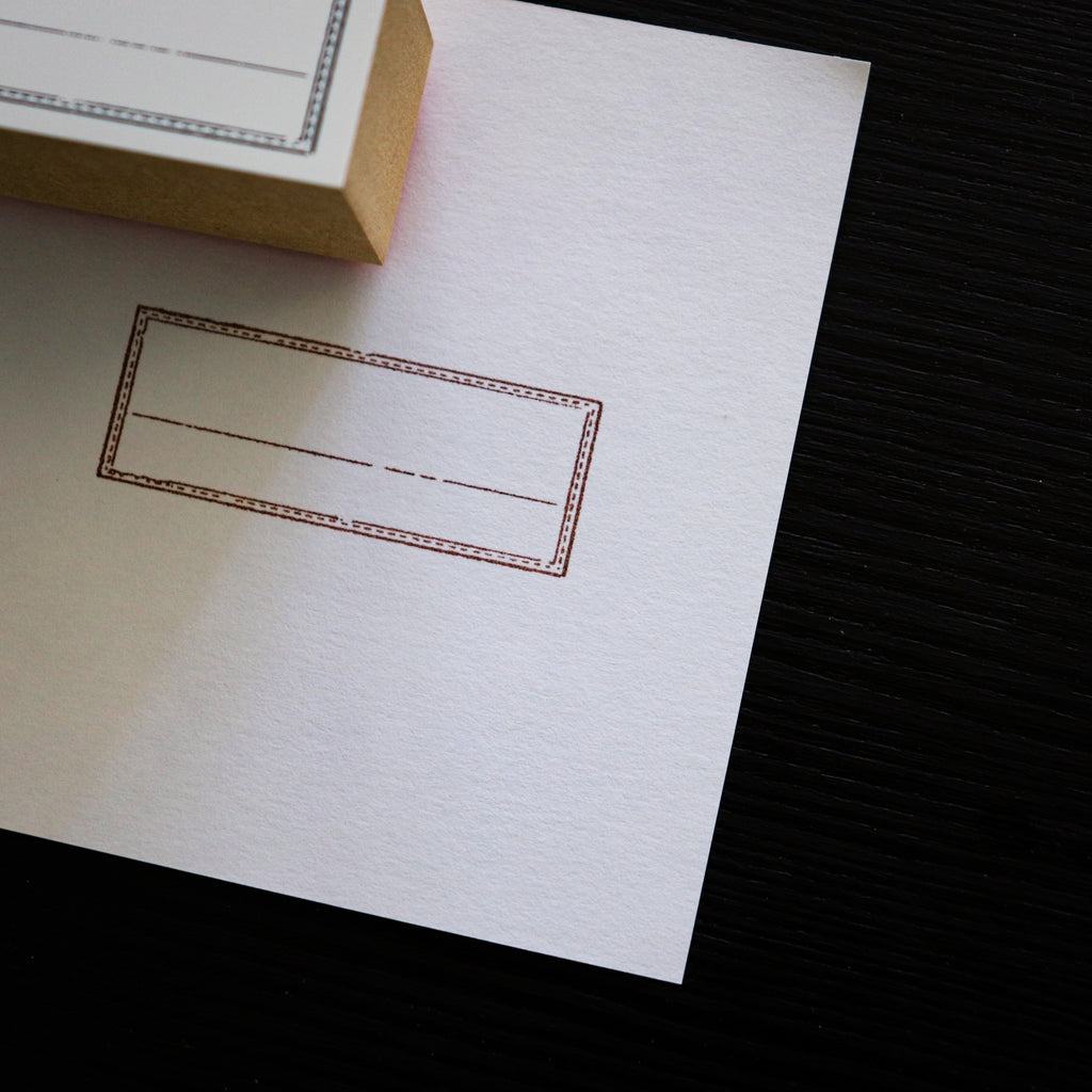 YOHAKU Wooden Rubber Stamp-Vintage Frame