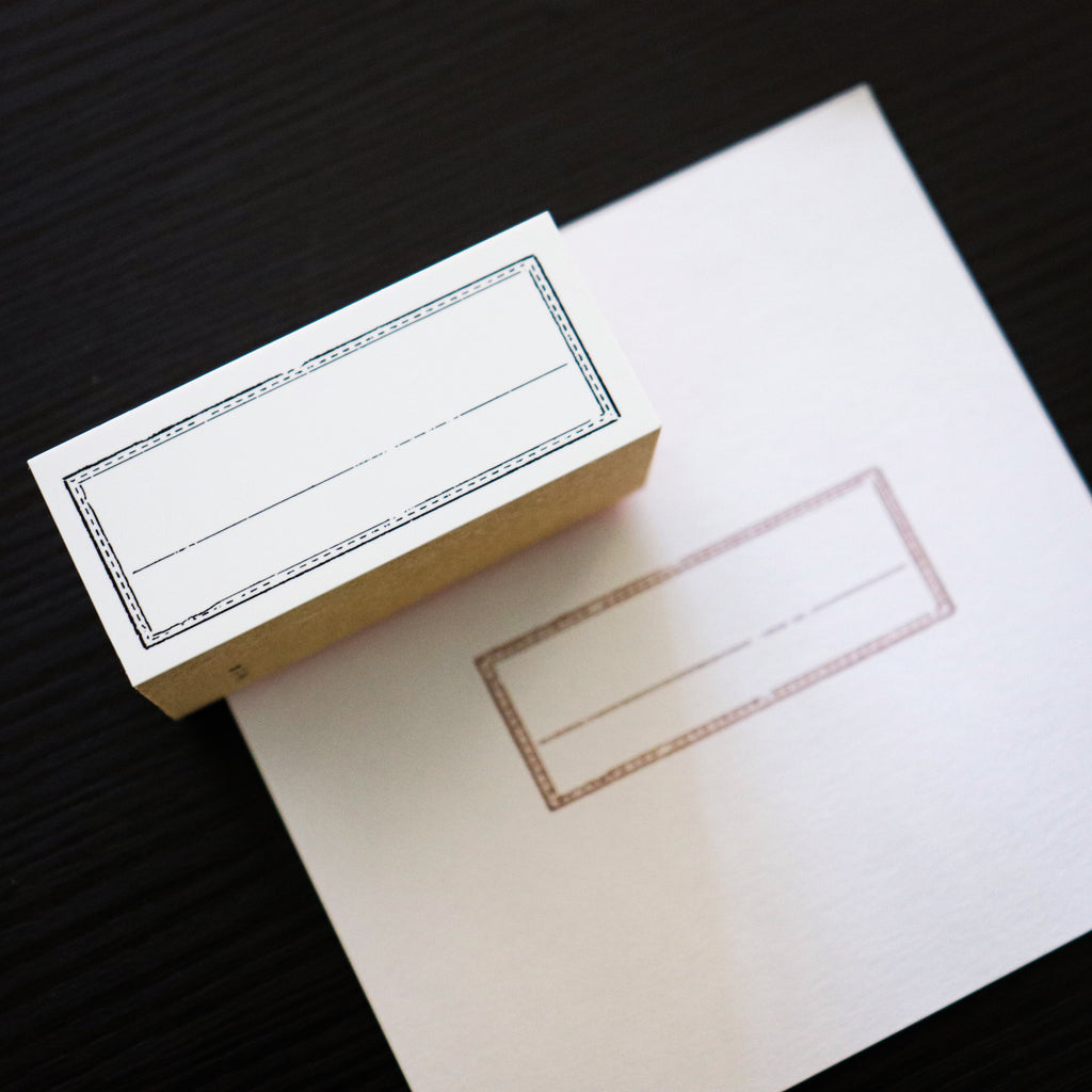 YOHAKU Wooden Rubber Stamp-Vintage Frame