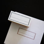 YOHAKU Wooden Rubber Stamp-Vintage Frame