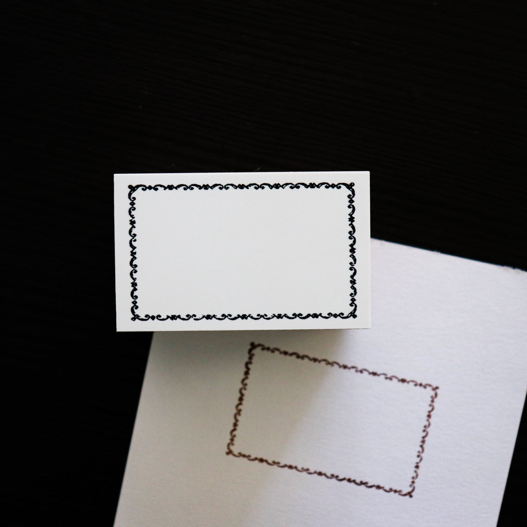 YOHAKU Wooden Rubber Stamp- Frame- Waltz